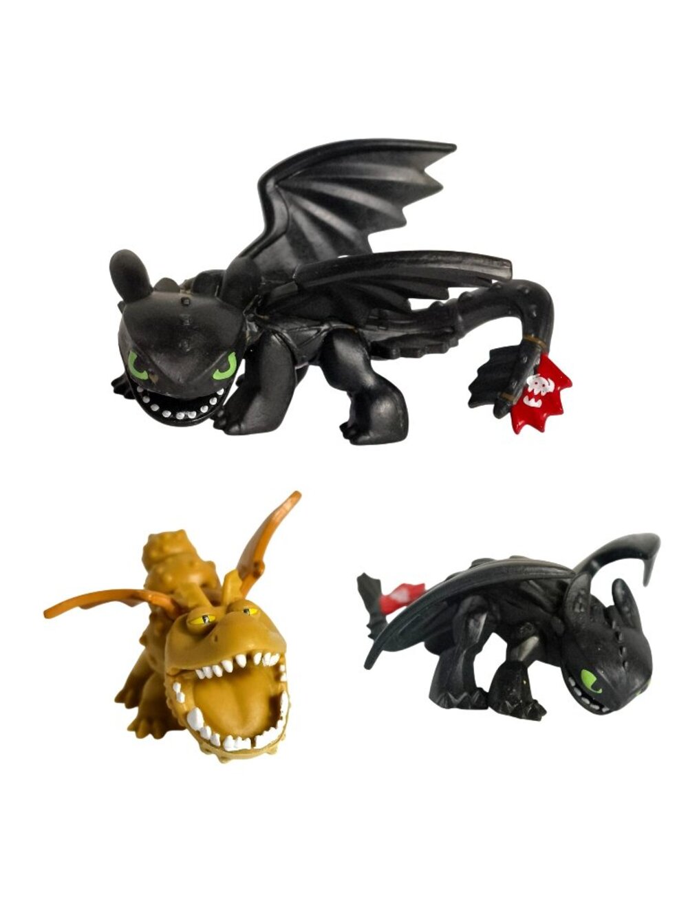 How To Train Your Dragon Meatlug Toothless & Gronckle Mini Figures 3 Collectible